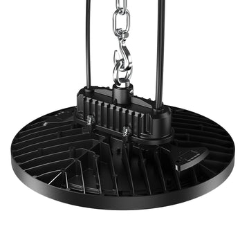 Lighter and slimmer than traditional UFOs, its design allows for quick and easy installation of multiple lights at a time.